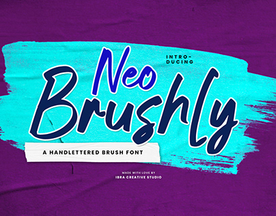 Neo Brushly – A Handlettered Brush Font