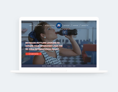 RC Cola International- Responsive B2B Marketing website
