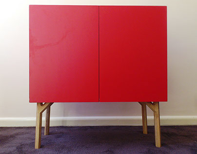 Bright Plywood Cabinet