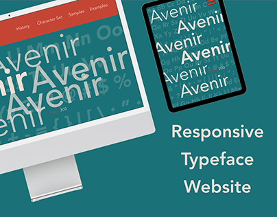 Avenir Typeface Responsive Website