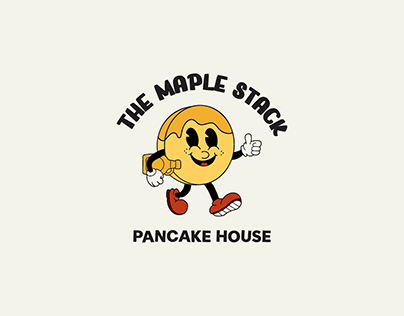 The Maple Stack - Pancake House Logo