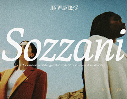 Sozzani – A Clean Text Serif by Jen Wagner Co.