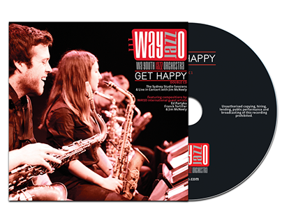 WA Youth Jazz Orchestra "Get Happy" CD 6pp Booklet