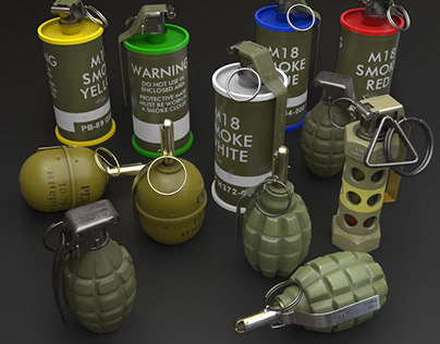 3D Grenades Collection