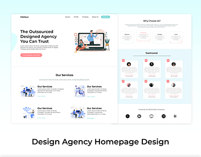 Design agency website design