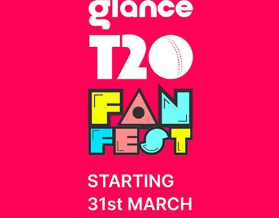 Glance T20 Fan Feast logo animation