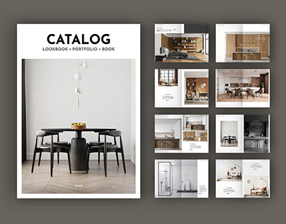 Black and White Catalog Layout (Download)
