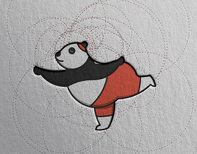 Yoga Panda Logo Design