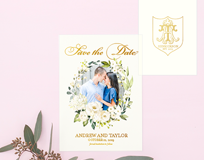 Floral Save the Date Concept