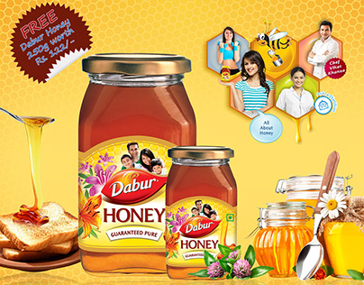 Dabur Honey Syrup Poster