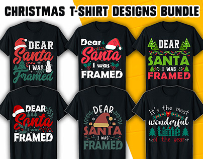 Christmas t shirt design bundle