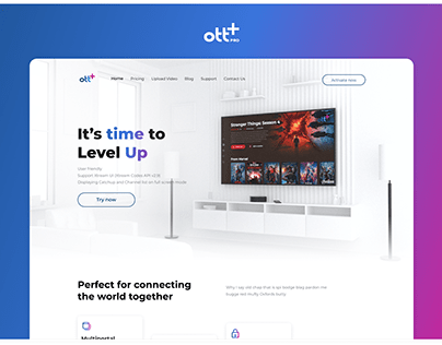 OTT+ Player Website