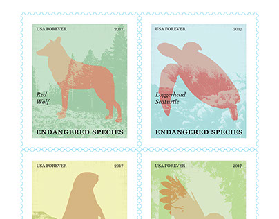 Endangered Species Postage Stamp Design