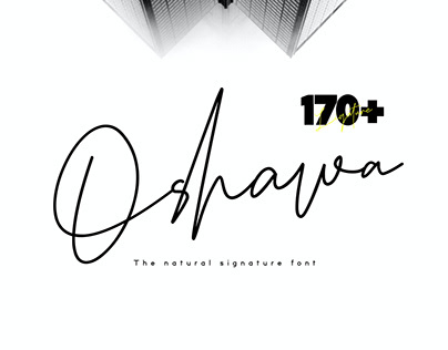 Oshawa - Signature Font