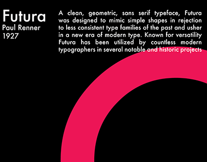 Futura Typographic Posters