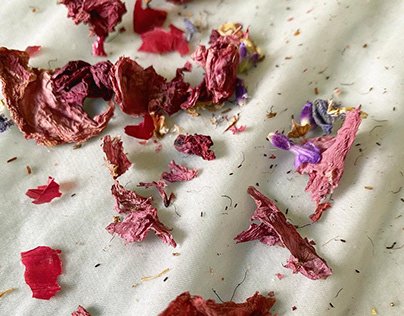 Natural dye in the summer