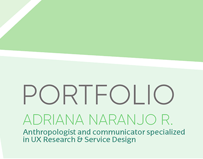 PORTFOLIO UX RESEARCH l Adriana Naranjo R. (english)