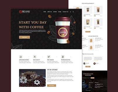 Coffee Shop Website Design
