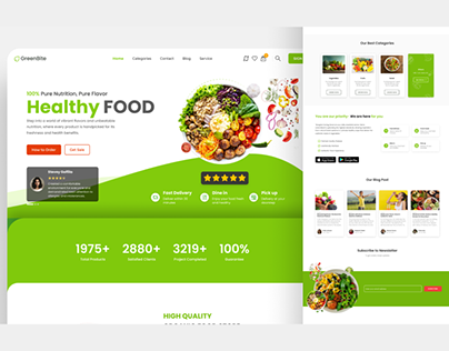 UXUI Design - Online Healthy Food Services