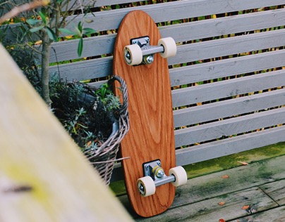 Handcrafted cruiser skateboard