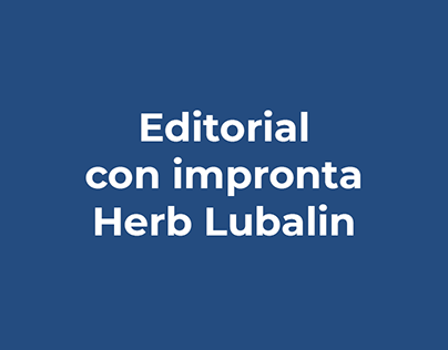 Editorial con impronta Herb Lubalin