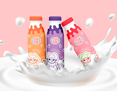 Логотип и дизайн этикетки | Milk Fun