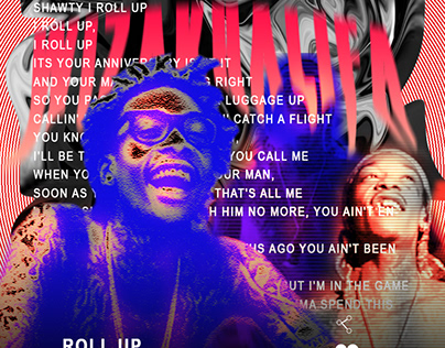 American Rapper Roll Up Song Cover Page Redesign