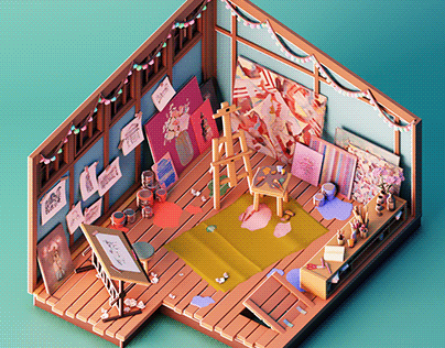 Art Studio Diorama