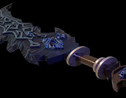 "Sodalita" espada modelada en 3D