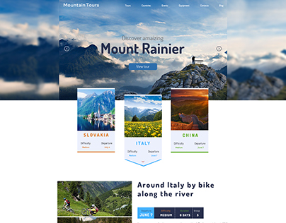 Travel Website concept
