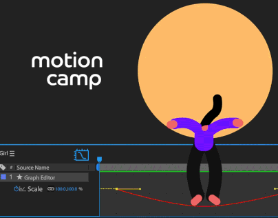 WeTransfer Jumping girl animation recreation