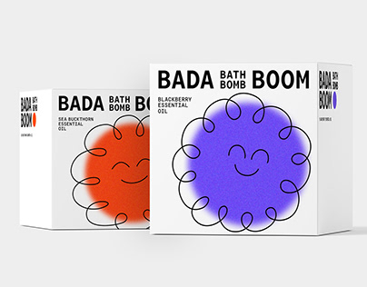 Bath bombs packaging design