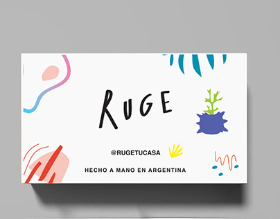 Ruge branding and design for products