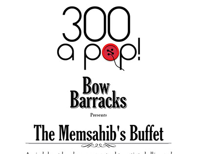 Bow Barracks: 'Memsahib's Buffet' Promotional Flyer