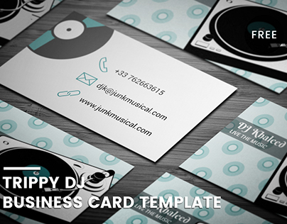 Free Creative DJ Business Card Template