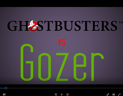 Kinetic Type, Ghostbusters vs Gozer