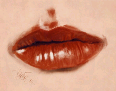 Digital lips art