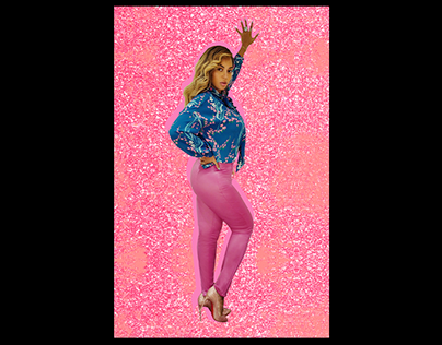 Beyoncé—Pink & Blue Layout