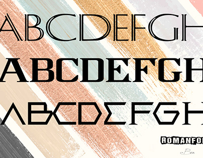 Alphabet Roman Font Design-Font Design
