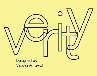 Project thumbnail - Verity Font Design