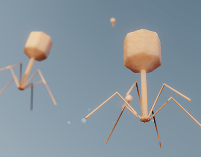 Phages in 3D - Science Visualization