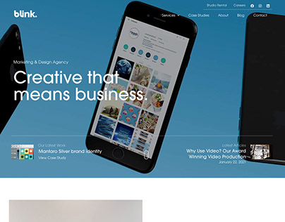 Agency Blink. Website
