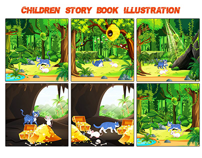 Children Story Book illustration