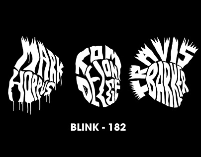 BLINK 182 PROJECT TYPOGRATEE