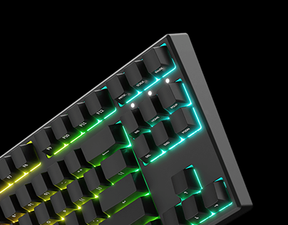 RGB keyboard GCI Render
