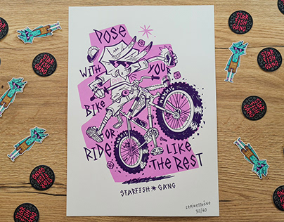 - Pose With Your Bike - Silkprint