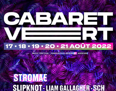 PROJET Cabaret Vert - Affiche festival