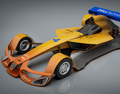 Car Livery Design Artwork Futuristic Formula Car