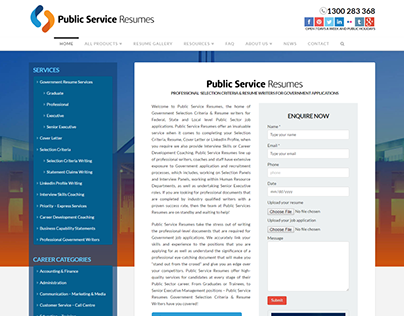 Public Service Resumes