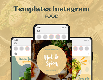 Templates Instagram - Thème food